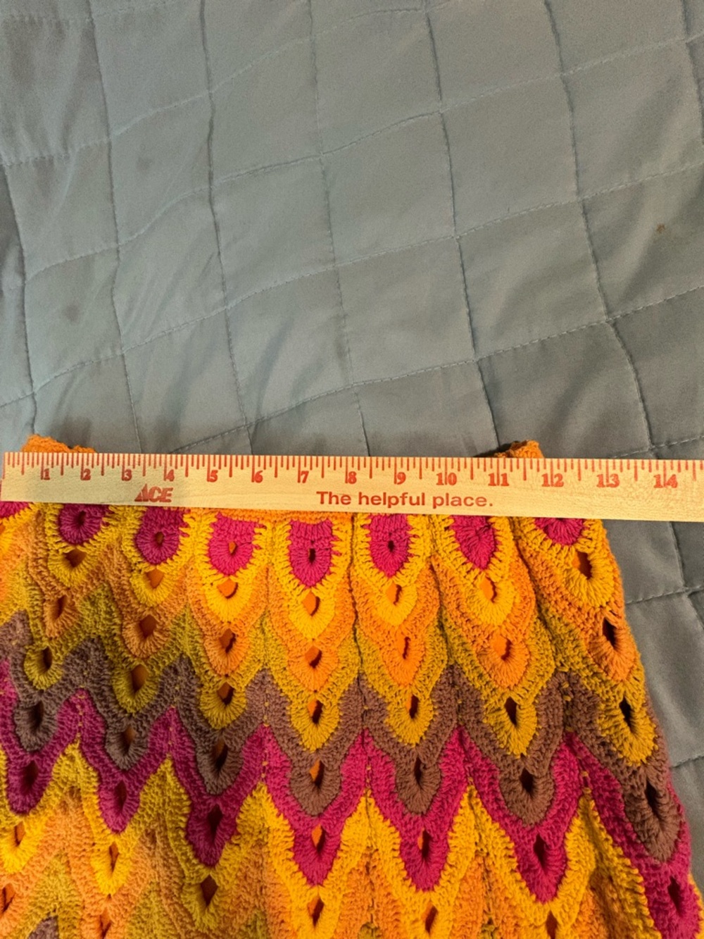Free People Colorful Crochet Mini Skirt - Picture 6 of 12